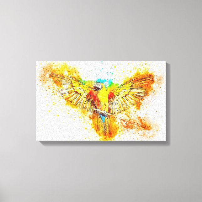 Lienzo Macaw (Anverso)