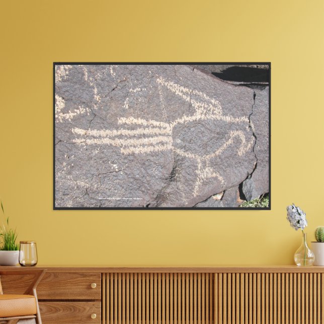 Lienzo Macaw Petroglyph (Insitu (Sala de estar))