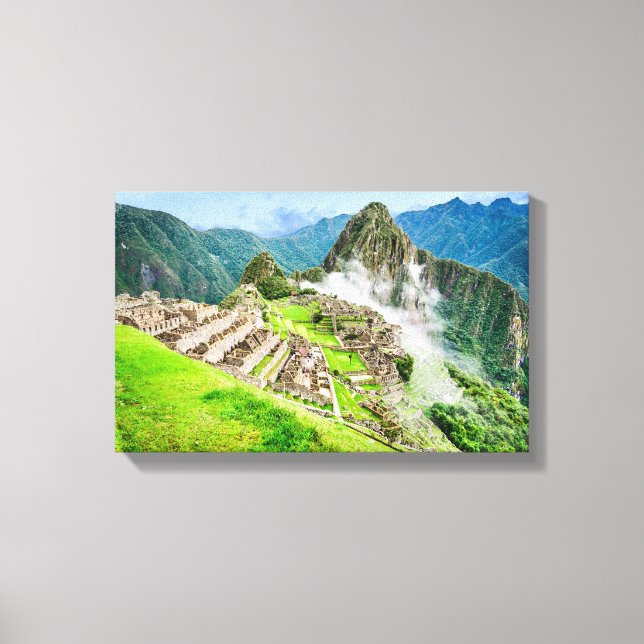 Lienzo Machu Picchu Canvas, Perú, Sudamérica (Anverso)