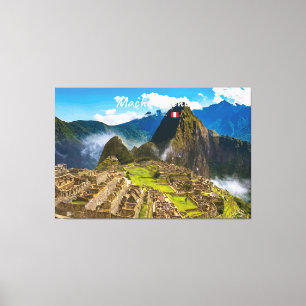 Lienzo Machu Picchu, Perú - Ruinas de la Ciudadela Inca