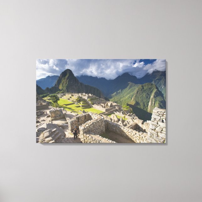 Lienzo Machu Picchu, ruinas antiguas, mundo de la UNESCO  (Anverso)