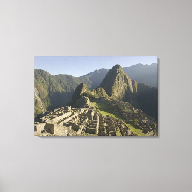 Lienzo Machu Picchu, ruinas de ciudad inca, Perú. (Anverso)