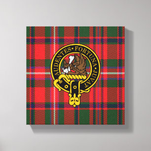 Lienzo Mackinnon Escudo escocés y Tartan Canvas print