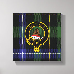 Lienzo Macneil Scottish Escudo y Tartán Canvas print
