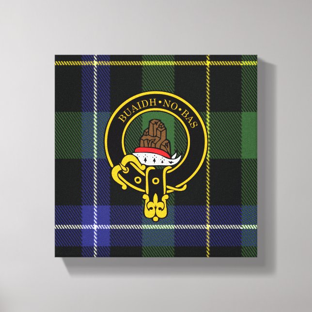 Lienzo Macneil Scottish Escudo y Tartán Canvas print (Anverso)