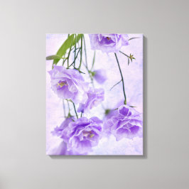 Lienzo Macro morada de Campanella flor