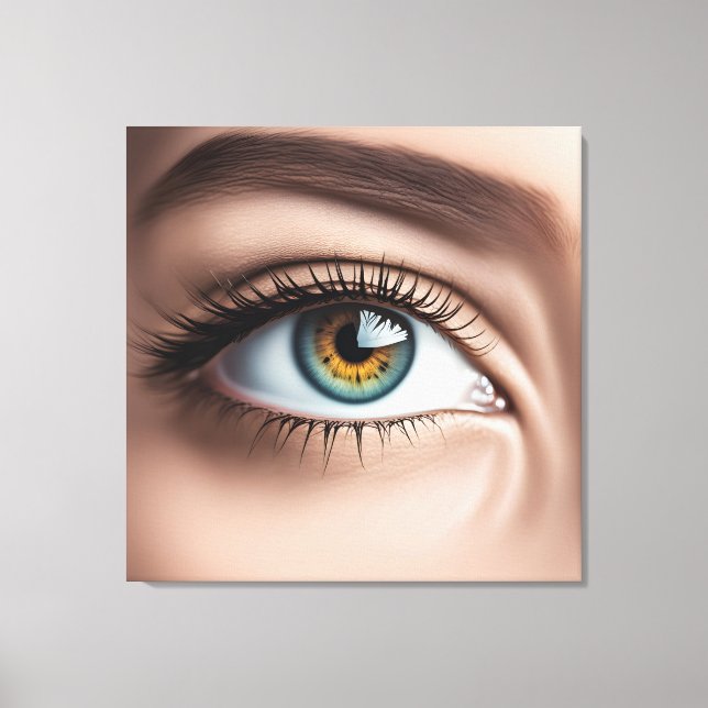 Lienzo macro ocular femenina (Anverso)