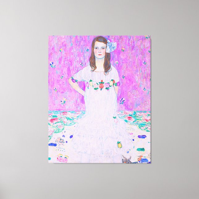 Lienzo Mäda Primavesi de Gustav Klimt (Anverso)