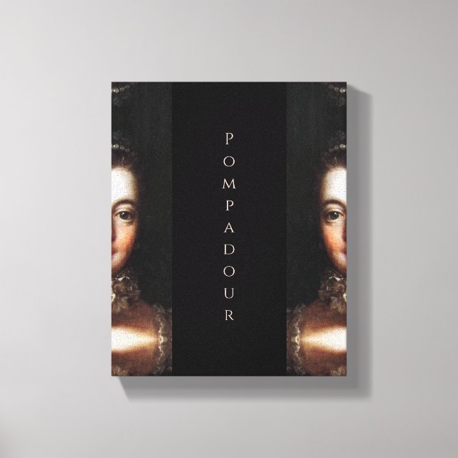 Lienzo Madame de Pompadour baroque (Anverso)