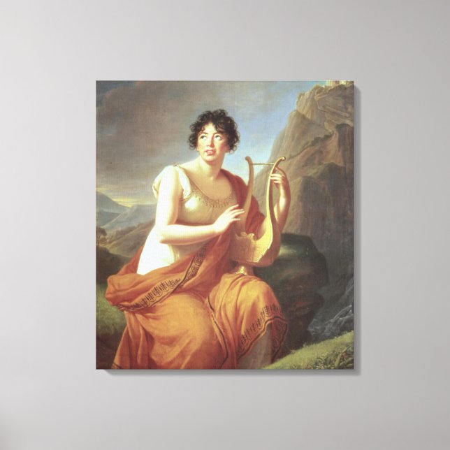 Lienzo Madame de Stael as Corinne, 1809 (Anverso)