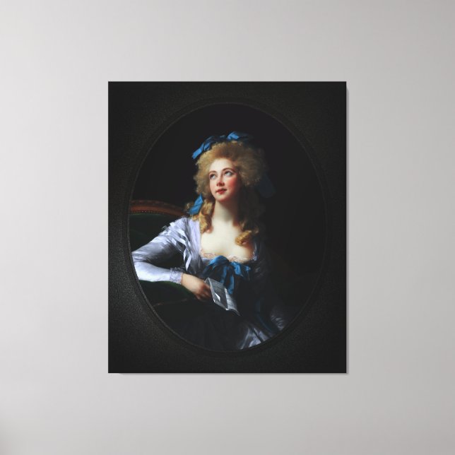 Lienzo Madame Grand de Elisabeth Louise Vigee Le Brun (Anverso)