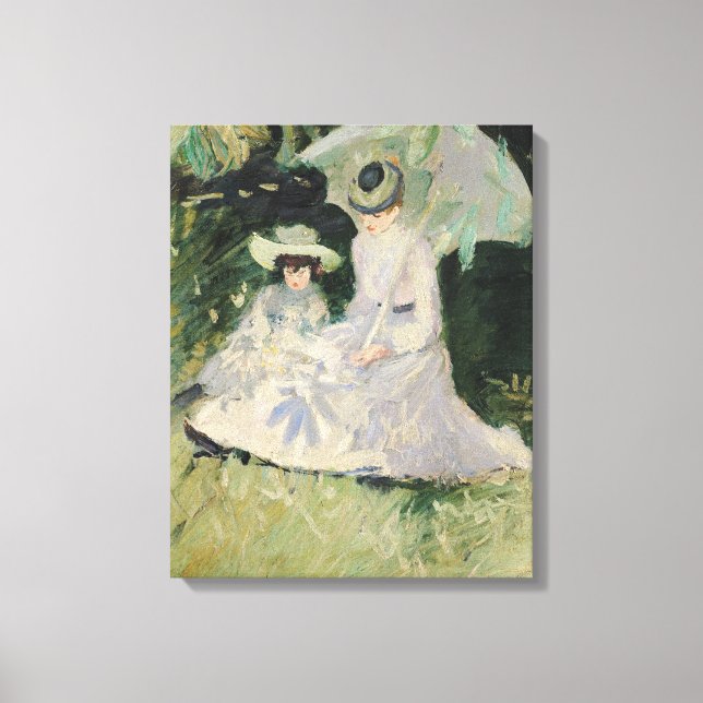 Lienzo Madame Helleu y su hija (Anverso)