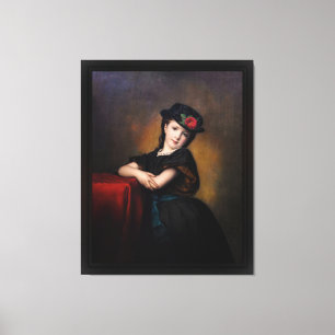 Lienzo Mädchenporträt por Samuel Baruch Ludwig Halle