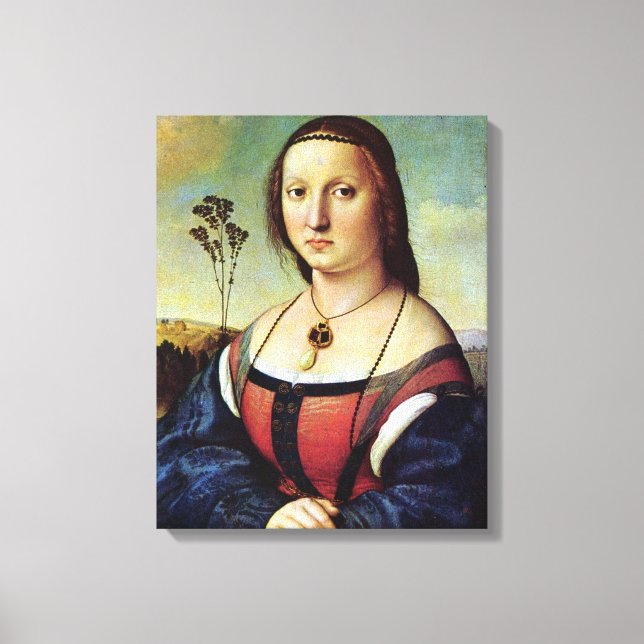 Lienzo Maddalena Doni - Rafael - c1506 (Anverso)