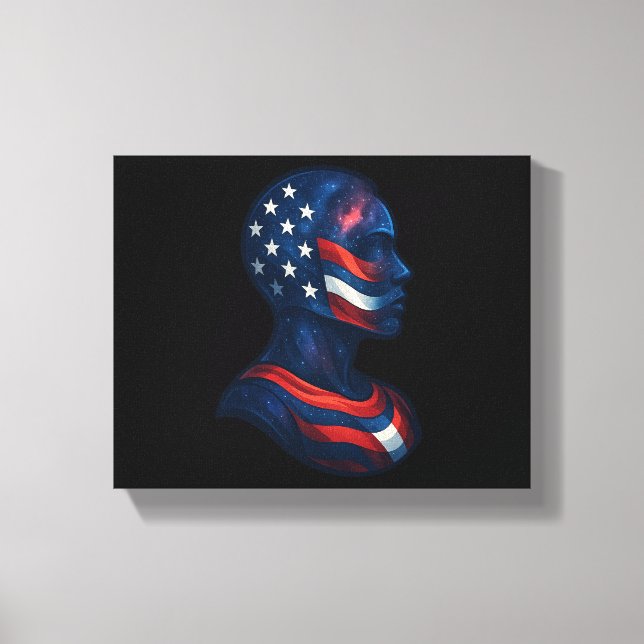 Lienzo "Made of Stars & Stripes" - Celestial norteamerica (Anverso)