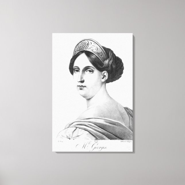 Lienzo Mademoiselle George, 1825 (Anverso)