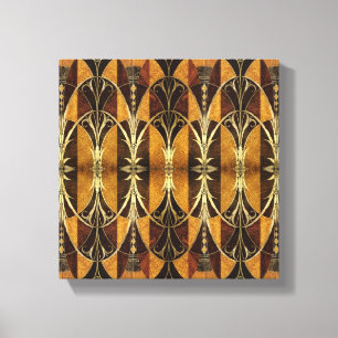 Lienzo Madera del Burl del art déco