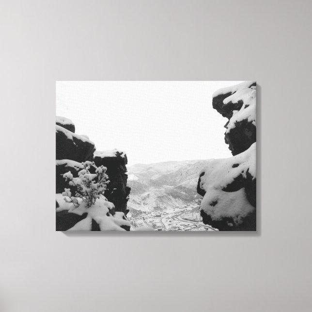 Lienzo Madera mortal vista a partir de la fotografía de l (Anverso)