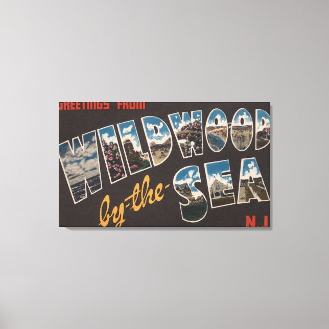 Lienzo Madera silvestre en el mar, Nueva Jersey 2 (Anverso)