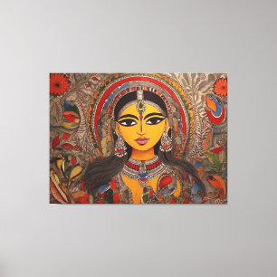 Lienzo Madhubani: Artista eterna en streaming P