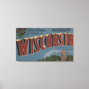 Lienzo Madison, Wisconsin (Capital estatal/Flor)