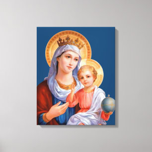 Lienzo Madona y Niño