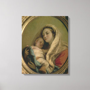 Lienzo Madonna con el niño durmiente, 1780s