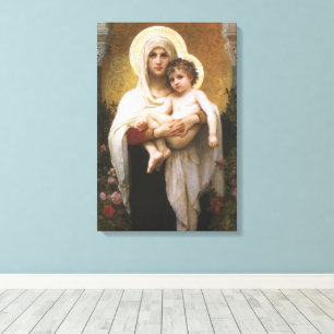 Lienzo Madonna de las Rosas por Bouguereau