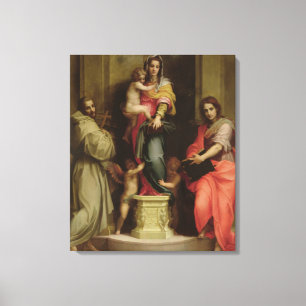 Lienzo Madonna de los Harpies, 1517 (aceite en el panel)