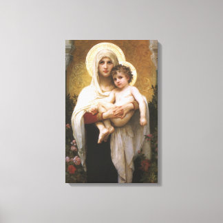 Lienzo Madonna de los Rosas de Bouguereau