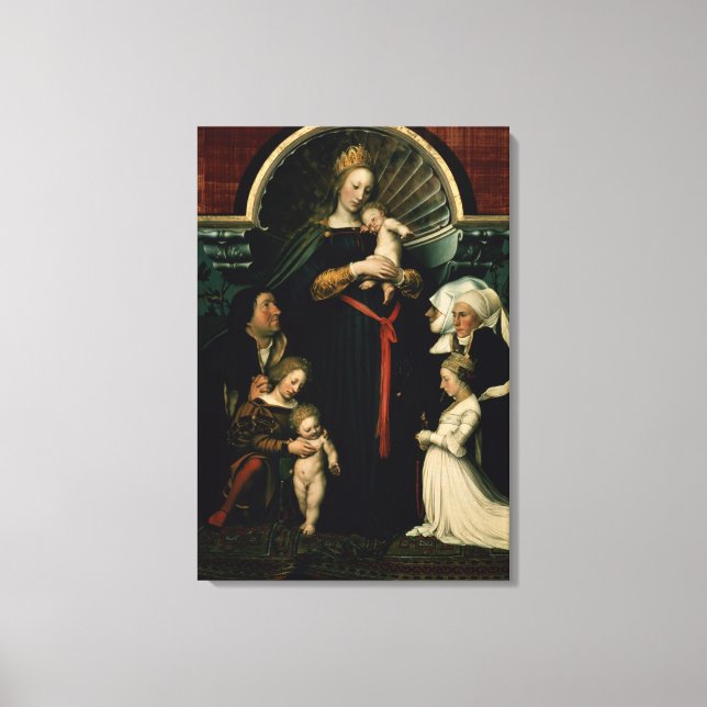 Lienzo Madonna del Burgermeister Meyer (Anverso)