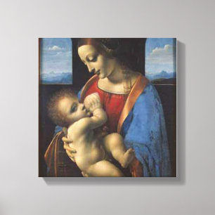 Lienzo madonna, mary madre de Jesús, de leonardo da vinci