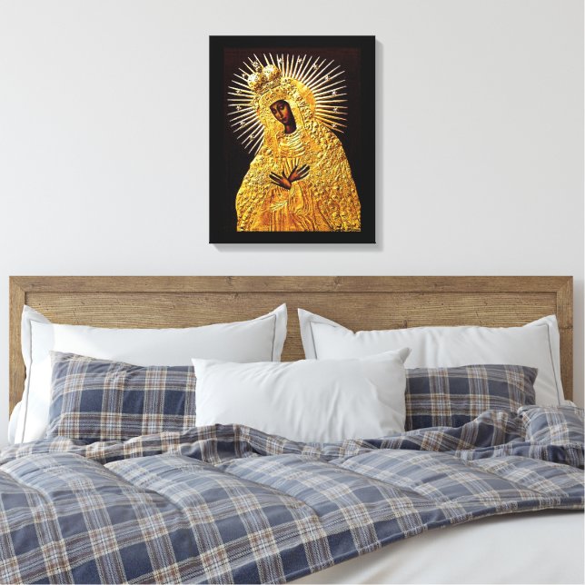 Lienzo Madonna negra en la oración... (Insitu(Dormitorio))