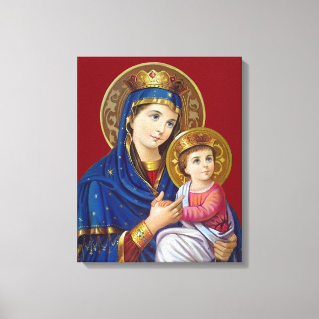 Lienzo Madonna Y Niño (Anverso)