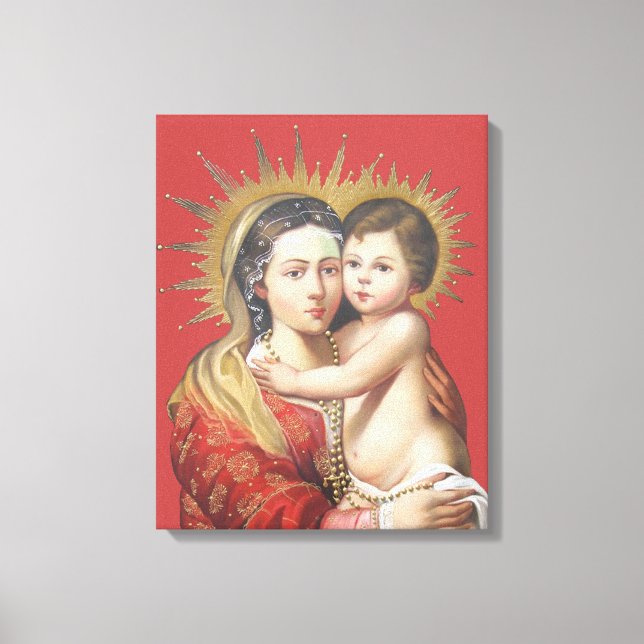 Lienzo Madonna Y Niño (Anverso)
