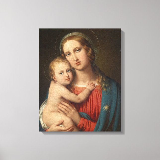 Lienzo Madonna Y Niño (Anverso)
