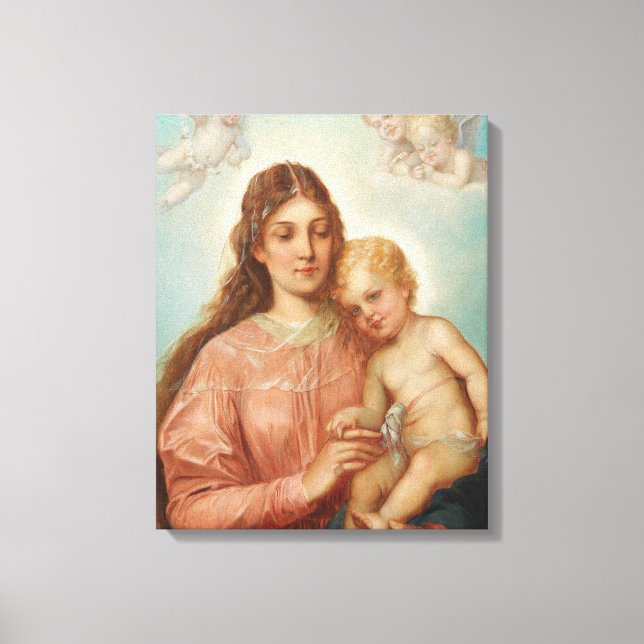 Lienzo Madonna Y Niño (Anverso)