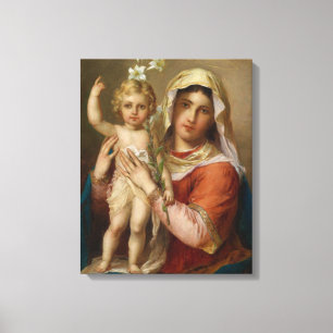 Lienzo Madonna Y Niño