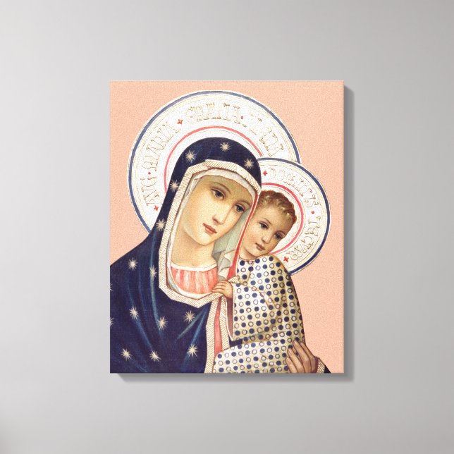 Lienzo Madonna Y Niño (Anverso)