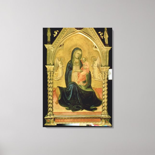 Lienzo Madonna y niño, 1400 (Anverso)