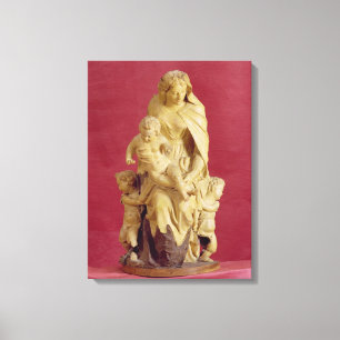 Lienzo Madonna y niño (cartón piedra)
