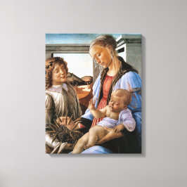 Lienzo Madonna y Niño con Ángel - Botticelli - c1470