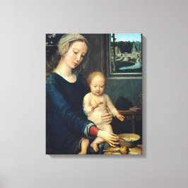 Lienzo Madonna y Niño Con Sopa de Leche - Gerard David
