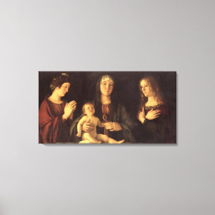 Lienzo Madonna y niño con St Mary Magdalena y St.