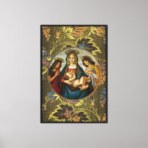 Lienzo Madonna y Niño de Botticelli