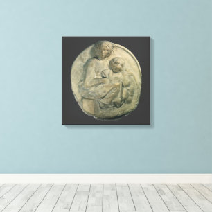 Lienzo Madonna y Niño, Tondo Pitti de Miguel Ángel