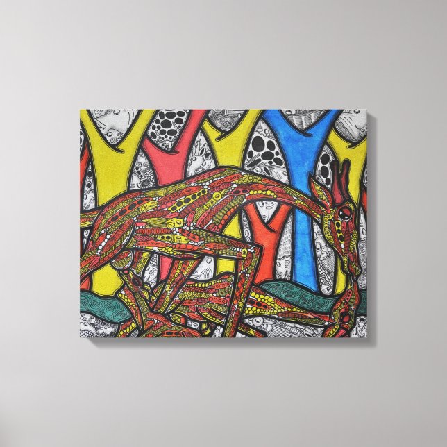 Lienzo Madre Giraffe (Anverso)