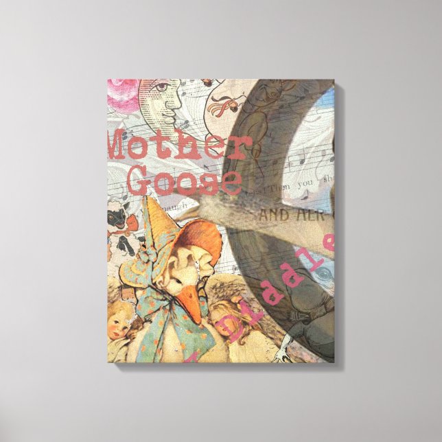 Lienzo Madre Gosa Nursery Rhyme Fairy Tale (Anverso)