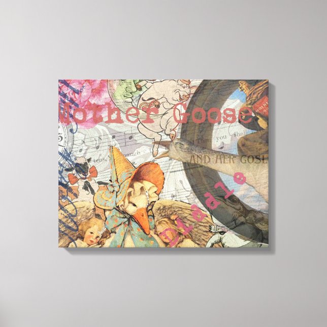 Lienzo Madre Gosa Nursery Rhyme Fairy Tale (Anverso)
