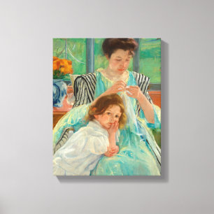 Lienzo Madre joven masticando   Mary Cassatt